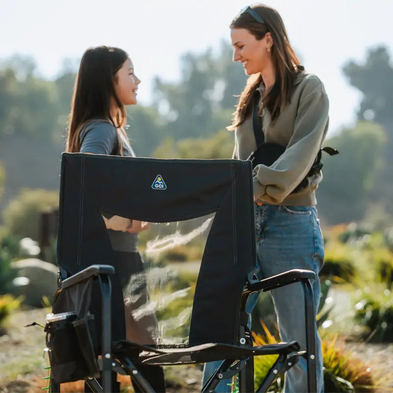 Heavy-Duty Freestyle Adjustable Rocker - Choice 573 - Patented Spring-Action Rocking Chair for Camping Detail