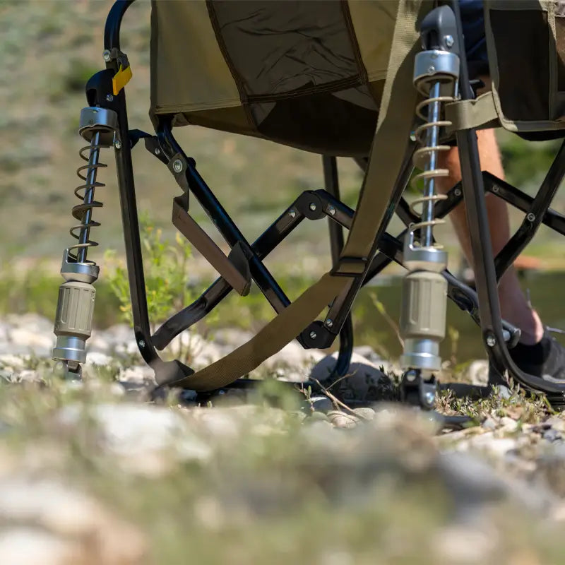 Heavy-Duty Freestyle Adjustable Rocker - Choice 573 - Patented Spring-Action Rocking Chair for Camping Detail