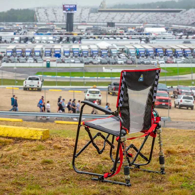 Heavy-Duty Freestyle Adjustable Rocker - Choice 573 - Patented Spring-Action Rocking Chair for Camping Detail