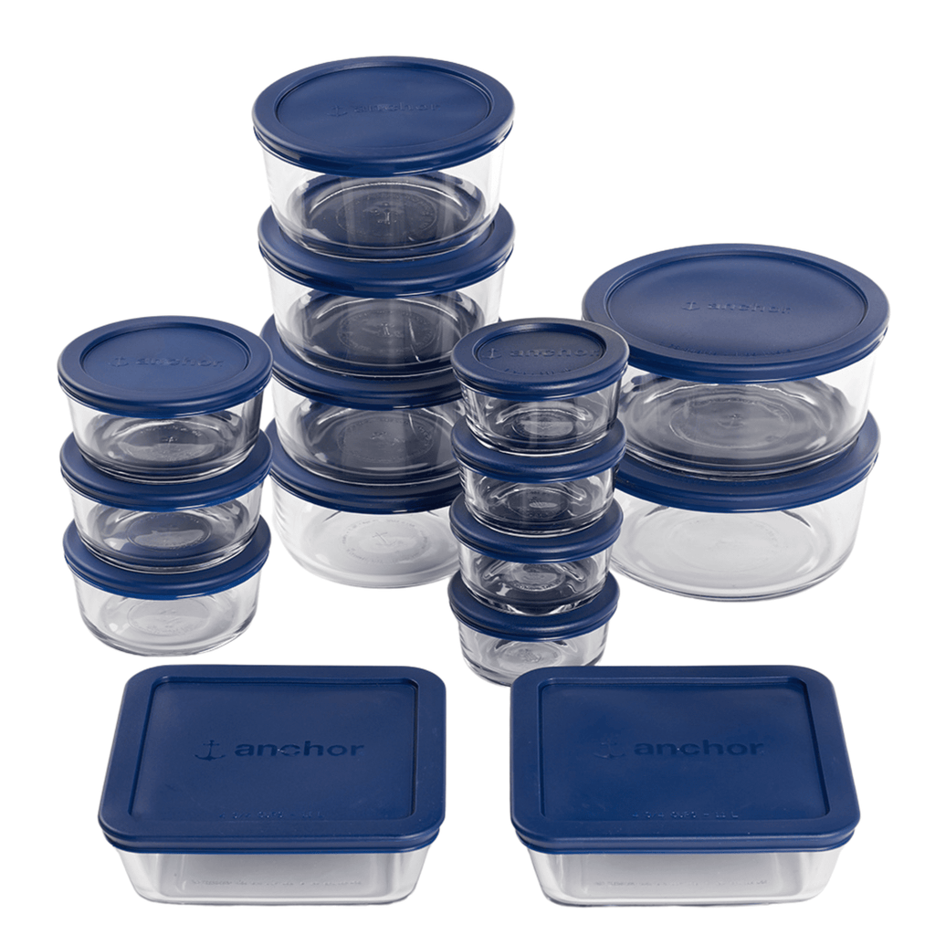 Deliciously Squishy Glass Food Storage Containers with SnugFit Lids, 30 Piece Set - Squishy Dohnut Sweet Treat Shaped Stress Toy - Default Title