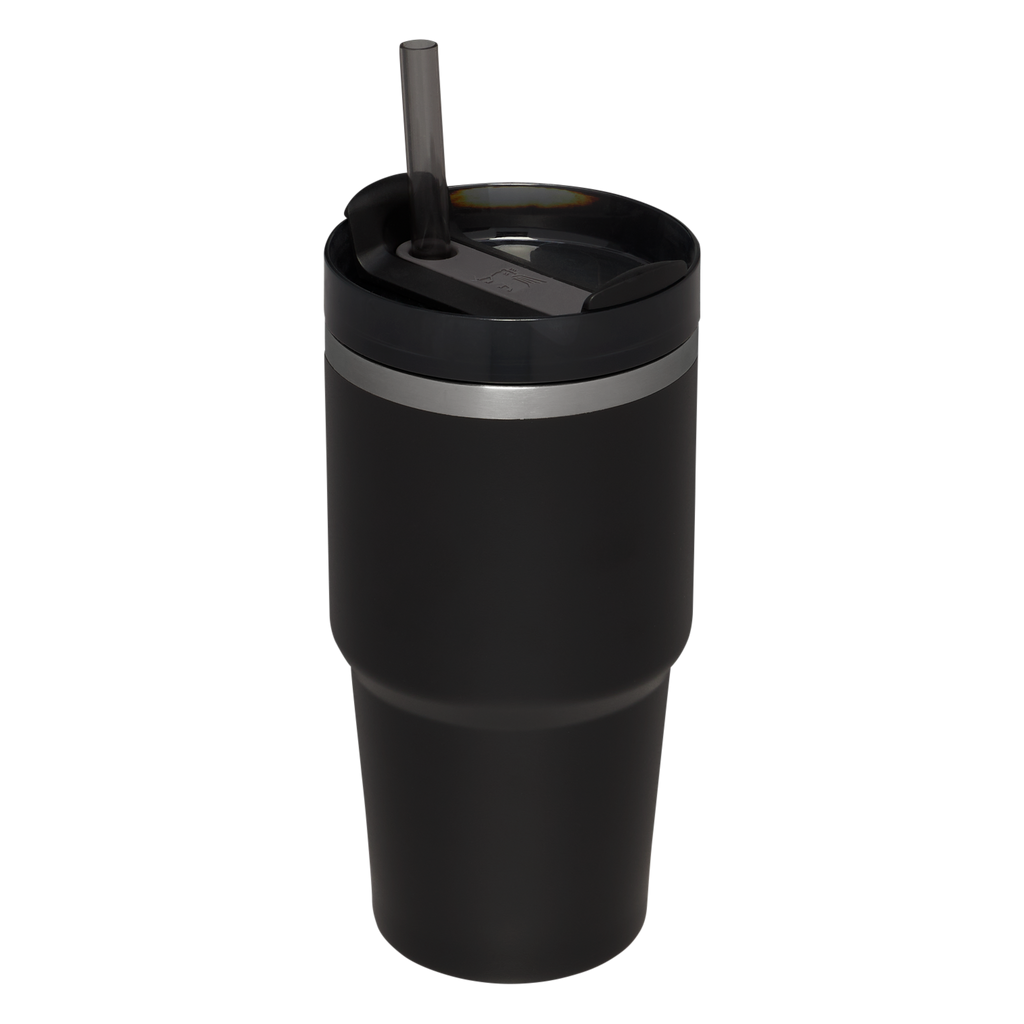 Splash-Resistant FlowState The Quencher H2.0 Flowstate Tumbler D030T - Double-Wall Vacuum Insulated Travel Tumbler with Straw Detail
