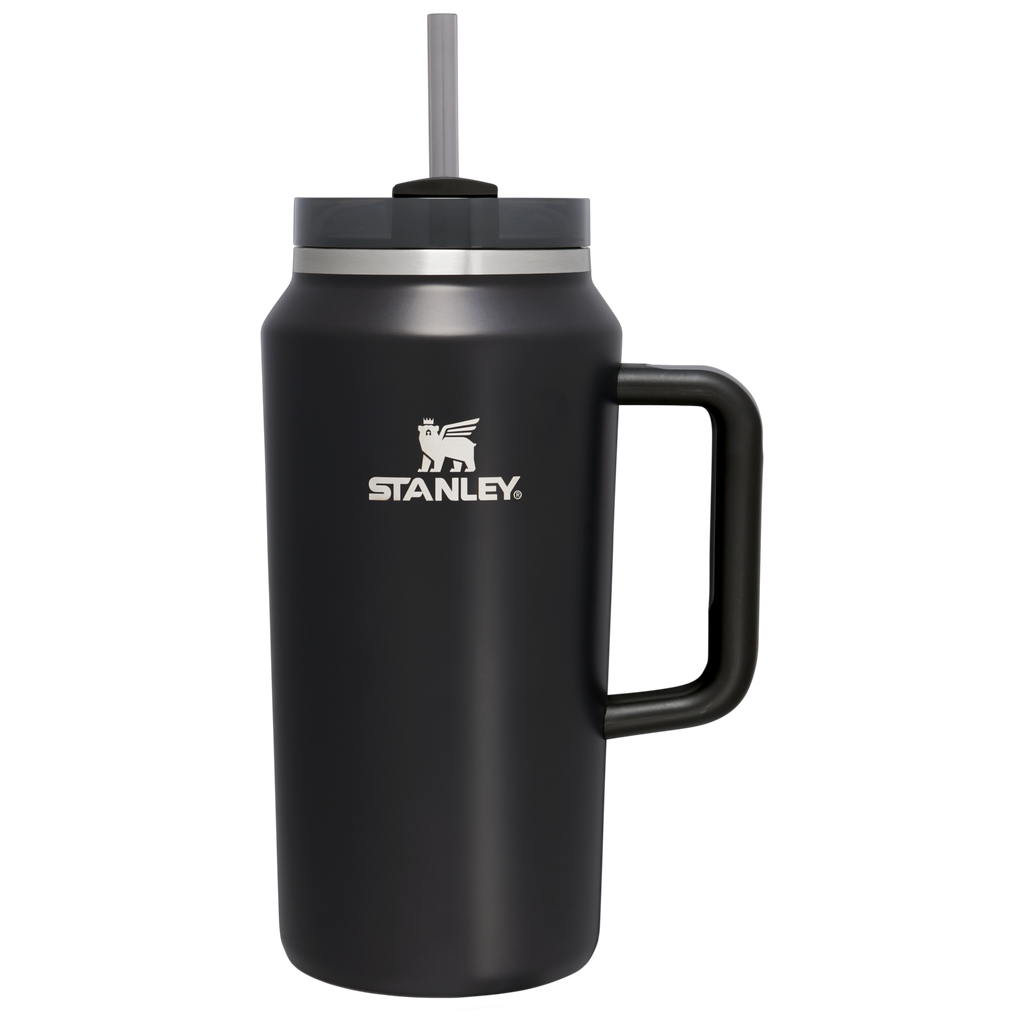 Double-Wall Vacuum The Quencher H2.0 Flowstate Tumbler D033Q - Double-Wall Vacuum Insulated Travel Tumbler with Straw - Black Glow