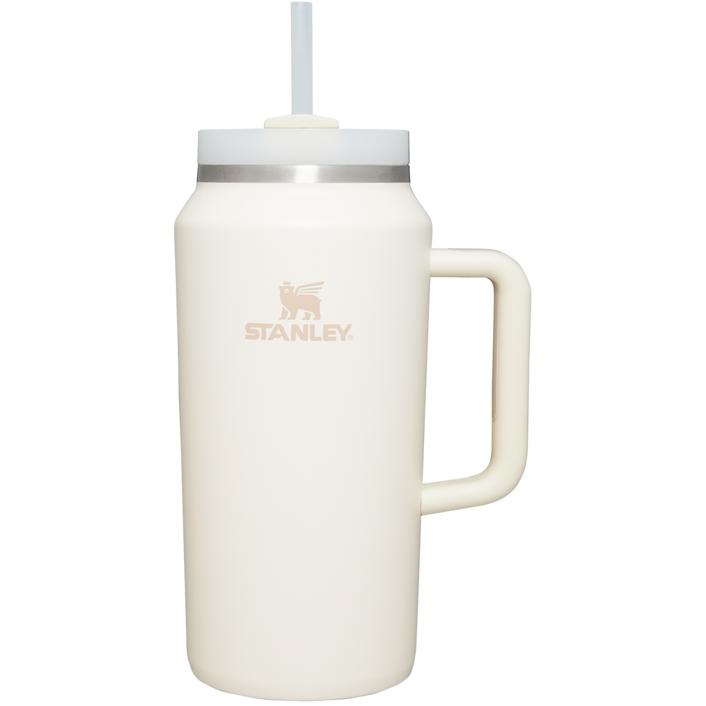 Double-Wall Vacuum The Quencher H2.0 Flowstate Tumbler D033Q - Double-Wall Vacuum Insulated Travel Tumbler with Straw - Cream