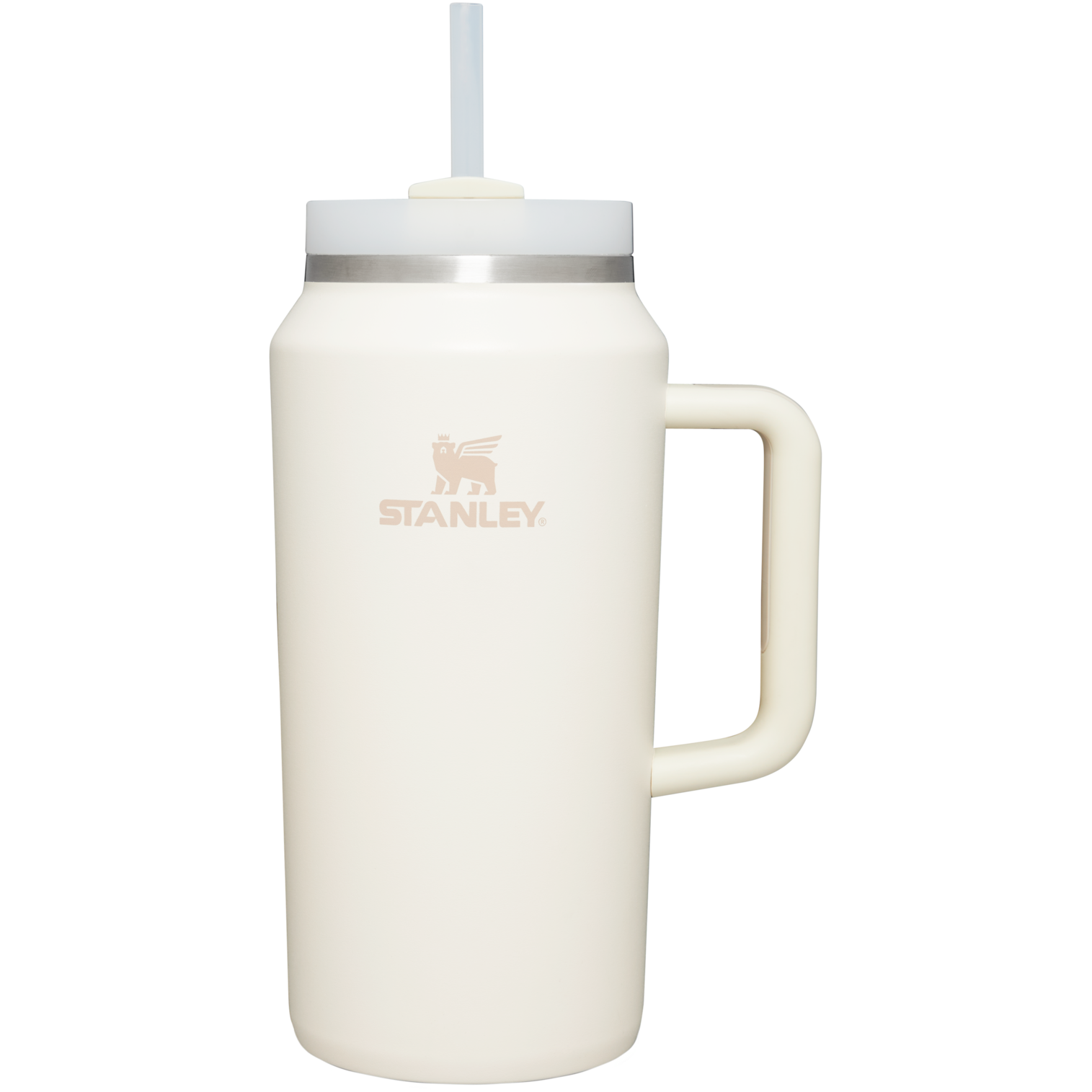 Double-Wall Vacuum The Quencher H2.0 Flowstate Tumbler D033Q - Double-Wall Vacuum Insulated Travel Tumbler with Straw - Cream