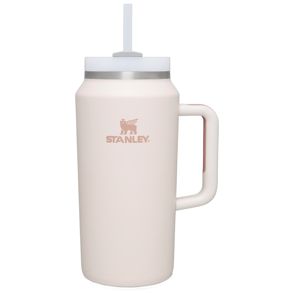 Double-Wall Vacuum The Quencher H2.0 Flowstate Tumbler D033Q - Double-Wall Vacuum Insulated Travel Tumbler with Straw - Rose Quartz