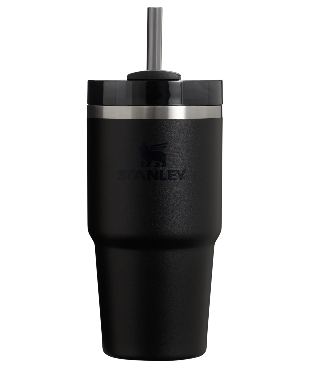 Splash-Resistant FlowState The Quencher H2.0 Flowstate Tumbler | Stanley Create D330L - Premium Stainless Steel Straw Cup for All-Day Hydration - Black 2.0
