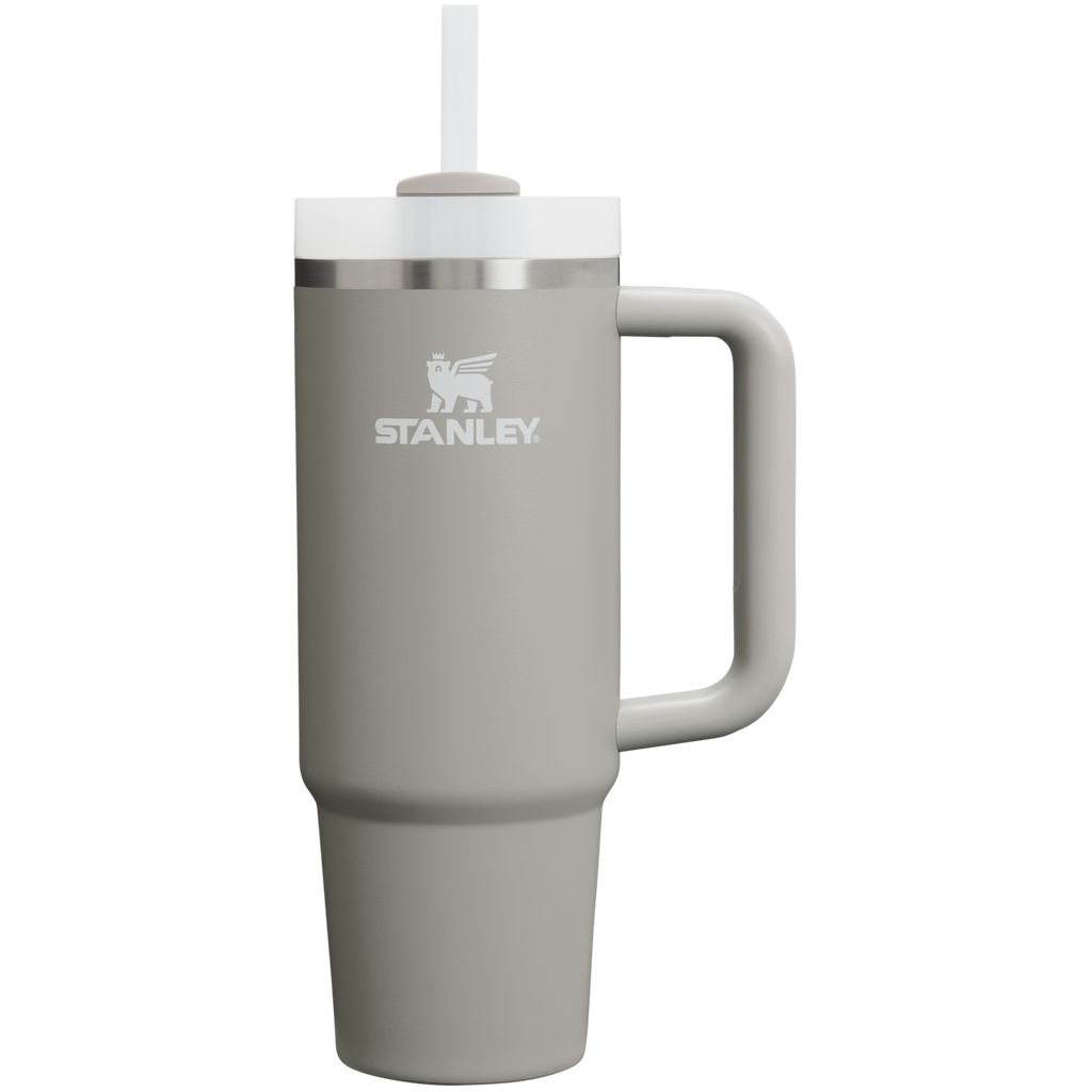 Splash-Resistant FlowState The Quencher H2.0 Flowstate Tumbler D051L - 40oz Large Capacity Car-Cup Friendly Quencher - Ash