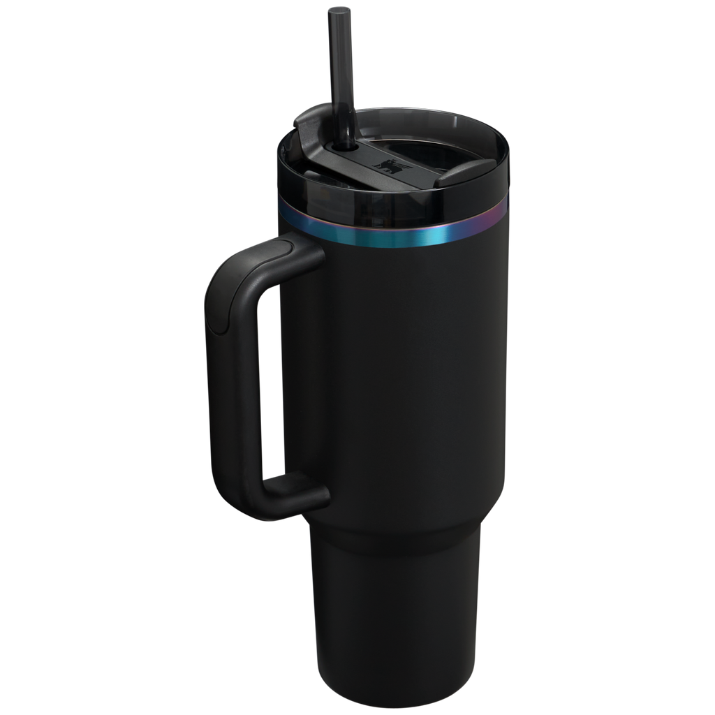 Car-Cup Friendly The Black Chroma Quencher H2.0 Flowstate Tumbler D252B - FlowState 3-Position Lid Insulated Travel Mug Detail