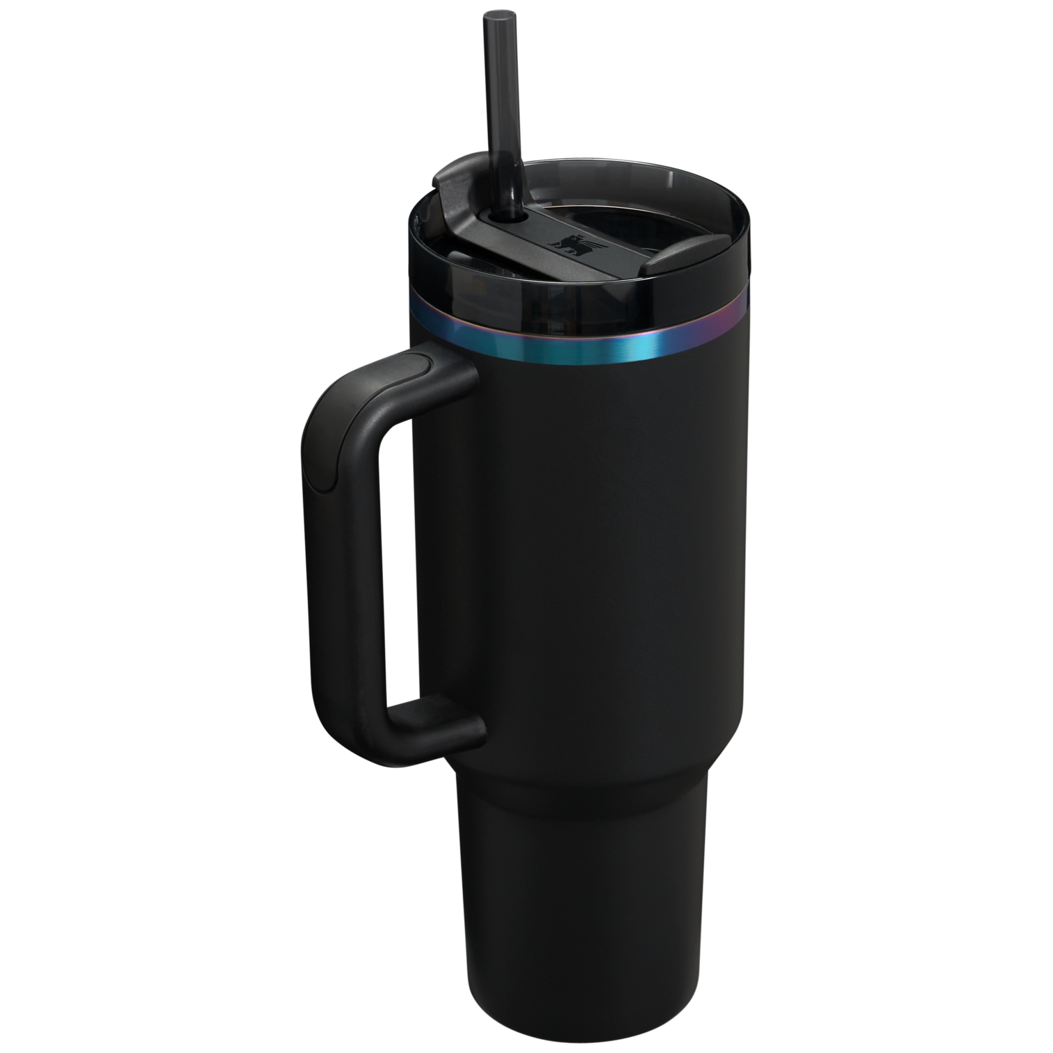 Car-Cup Friendly The Black Chroma Quencher H2.0 Flowstate Tumbler D252B - FlowState 3-Position Lid Insulated Travel Mug Detail