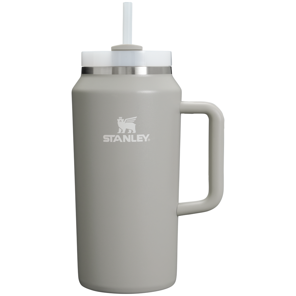 Double-Wall Vacuum The Quencher H2.0 Flowstate Tumbler D033Q - Double-Wall Vacuum Insulated Travel Tumbler with Straw - Ash