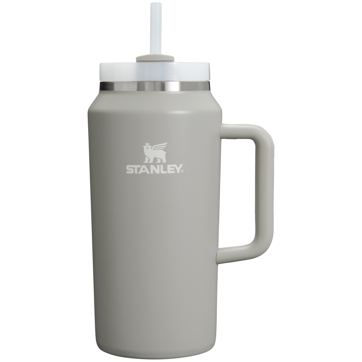 Double-Wall Vacuum The Quencher H2.0 Flowstate Tumbler D033Q - Double-Wall Vacuum Insulated Travel Tumbler with Straw - Ash