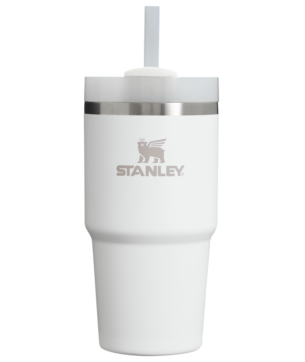 Car-Cup Friendly The Quencher H2.0 Flowstate Tumbler  | Stanley Create D329E - Premium Stainless Steel Straw Cup for All-Day Hydration - Frost