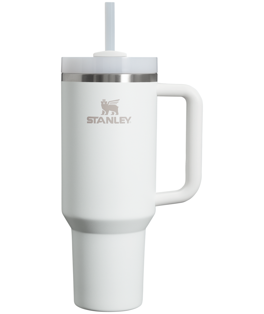 Double-Wall Vacuum The Quencher H2.0 Flowstate Tumbler  | Stanley Create D332L - Premium Stainless Steel Straw Cup for All-Day Hydration - Frost