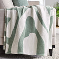 Decorative Knitted Chenille Jacquard Soft Throw Blanket, Soft Sea - Cozy Fleece Throw Blanket for Couch & Bed - Default Title