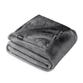 Decorative Knitted Microplush Fleece Blanket - 300 GSM - Fuzzy Microfleece - Soft & Plush - Full/Queen, Gray - Cozy Fleece Throw Blanket for Couch & Bed - Default Title