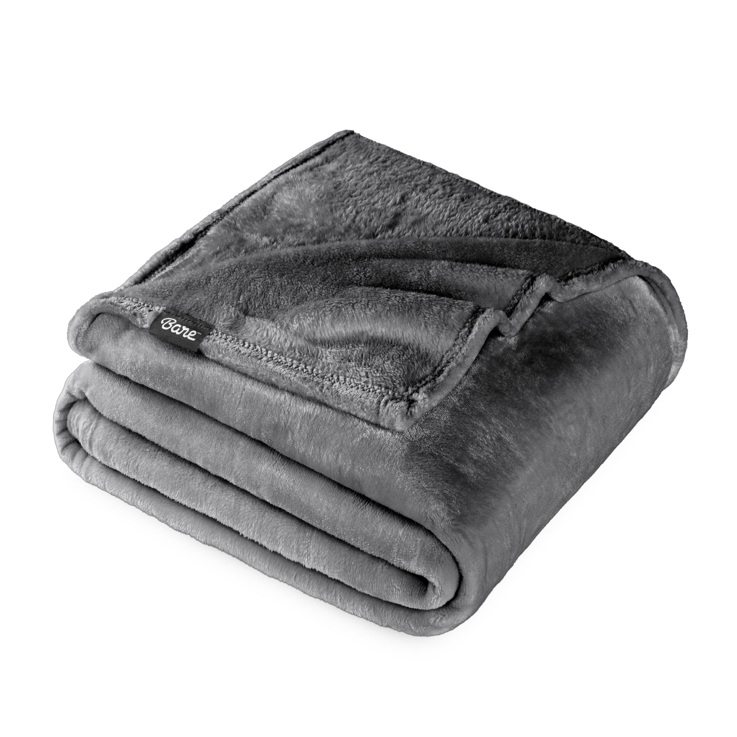 Decorative Knitted Microplush Fleece Blanket - 300 GSM - Fuzzy Microfleece - Soft & Plush - Full/Queen, Gray - Cozy Fleece Throw Blanket for Couch & Bed - Default Title