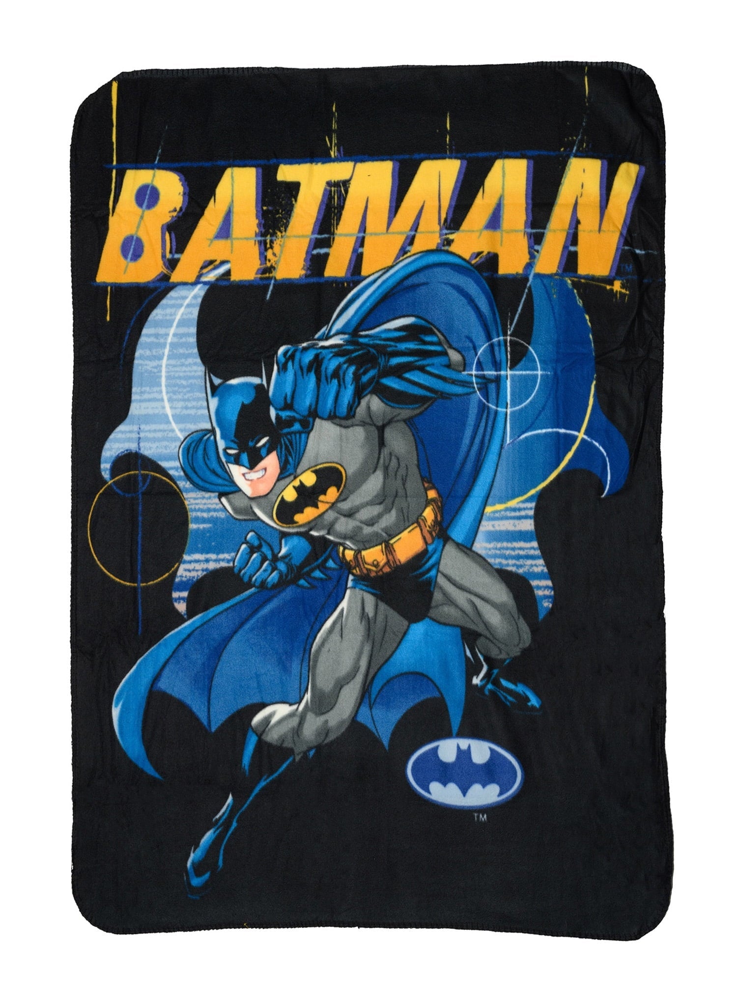 Super Soft Flannel Throw Blanket 45" x 60" Dark Knight Superhero - Cozy Fleece Throw Blanket for Couch & Bed - Default Title