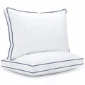 Fluffy Shredded for Queen Size 2 Pack, Duck Feather and Shredded Memory Foam Soft Luxury Hotel Collection - Ergonomic Memory Foam Pillow for Neck Pain Support - Default Title