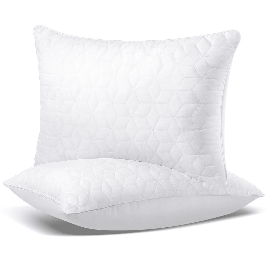 Orthopedic Support Bed Pillows Queen Size Set of 2, Hotel Gusseted Pillows for Sleeping, Alternative to Down Pillows, Soft Supportive & ... - Orthopedic Shredded Foam Bed Pillow Set - Default Title