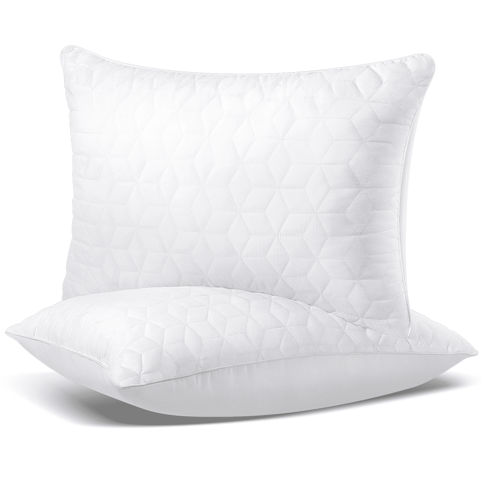 Orthopedic Support Bed Pillows Queen Size Set of 2, Hotel Gusseted Pillows for Sleeping, Alternative to Down Pillows, Soft Supportive & ... - Orthopedic Shredded Foam Bed Pillow Set - Default Title