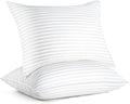 Decorative Plump Pillow for Beds 2 Pack Queen Size Pillows Set of 2 Hypoallergenic Hotel Down Alternative Pillow for Side and Back Sle... - Decorative Throw Pillow Cushion for Sofa & Bed - Default Title