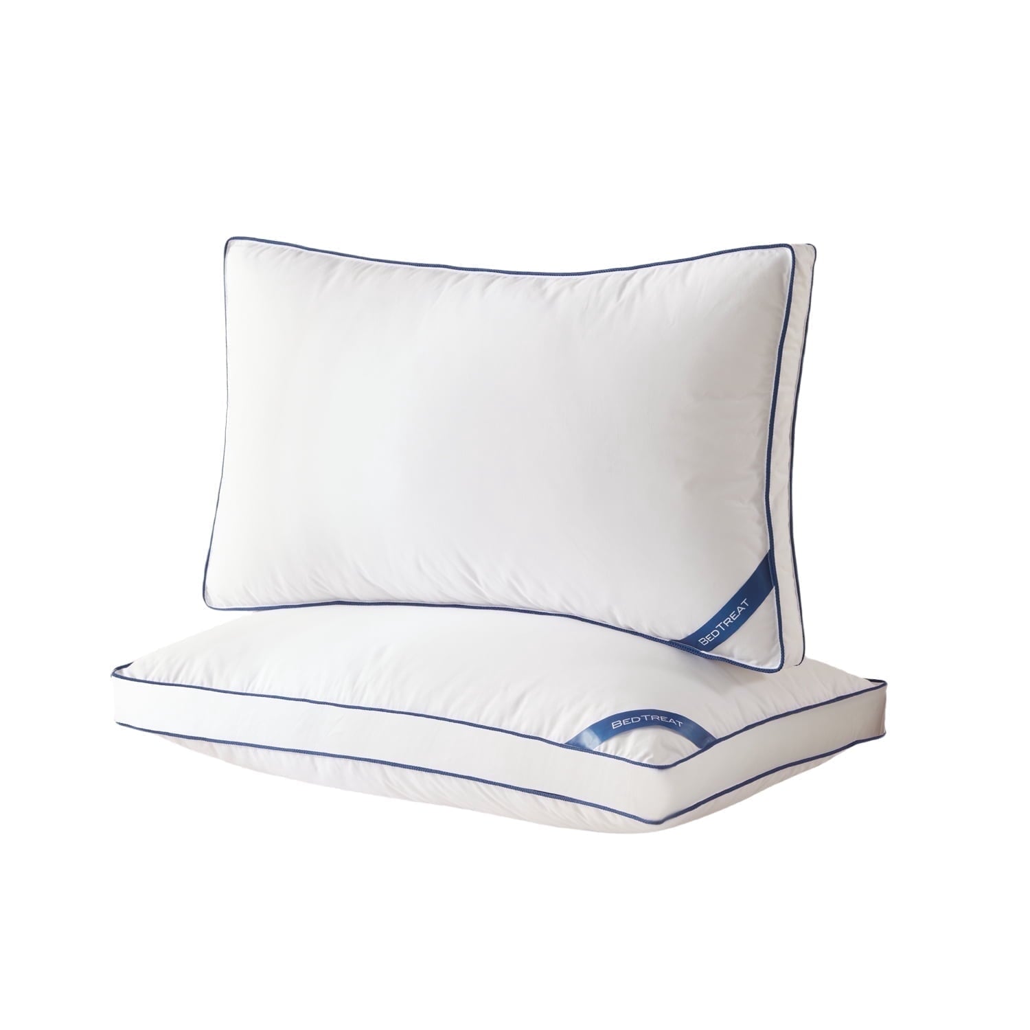 Fluffy Shredded Goose Down Feather Pillows Queen Size Set of 2, Luxury Soft Hotel Quality pillows for Sleeping, Organic Cotton Cover ... - Ergonomic Memory Foam Pillow for Neck Pain Support - Default Title