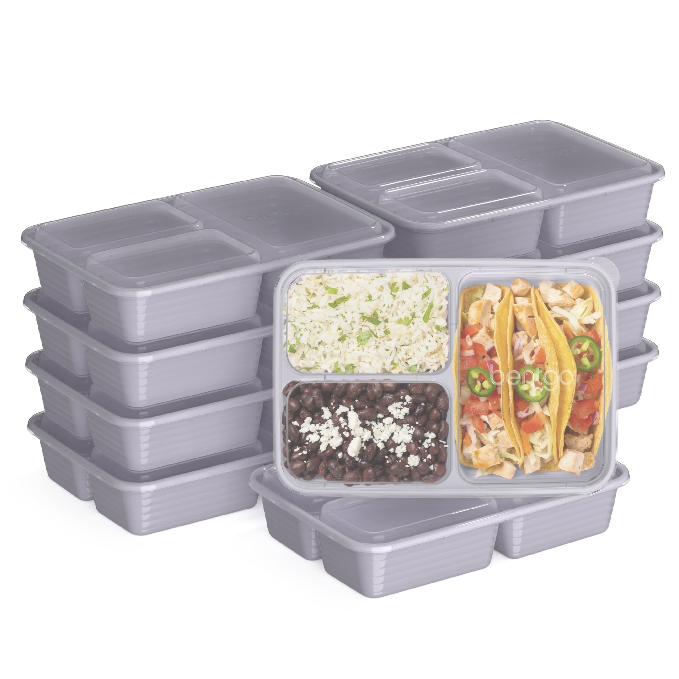 Deliciously Squishy 3-Compartment Meal Containers with Lids, PFAS & BPA Free Materials, Durable, Microwave, Freezer, & D... - Squishy Dohnut Sweet Treat Shaped Stress Toy - Default Title