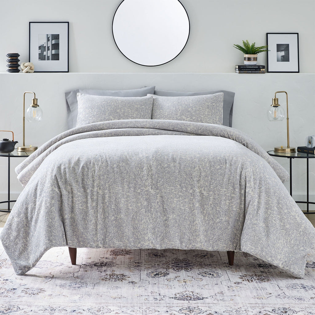 All-Season Better Homes & Garden Grey Chenille 3-Piece Comforter Set, Full/Queen, All Ages - Luxurious Quilted Duvet Cover Set - Default Title