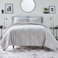 All-Season Better Homes & Garden Grey Chenille 3-Piece Comforter Set, Full/Queen, All Ages - Luxurious Quilted Duvet Cover Set - Default Title