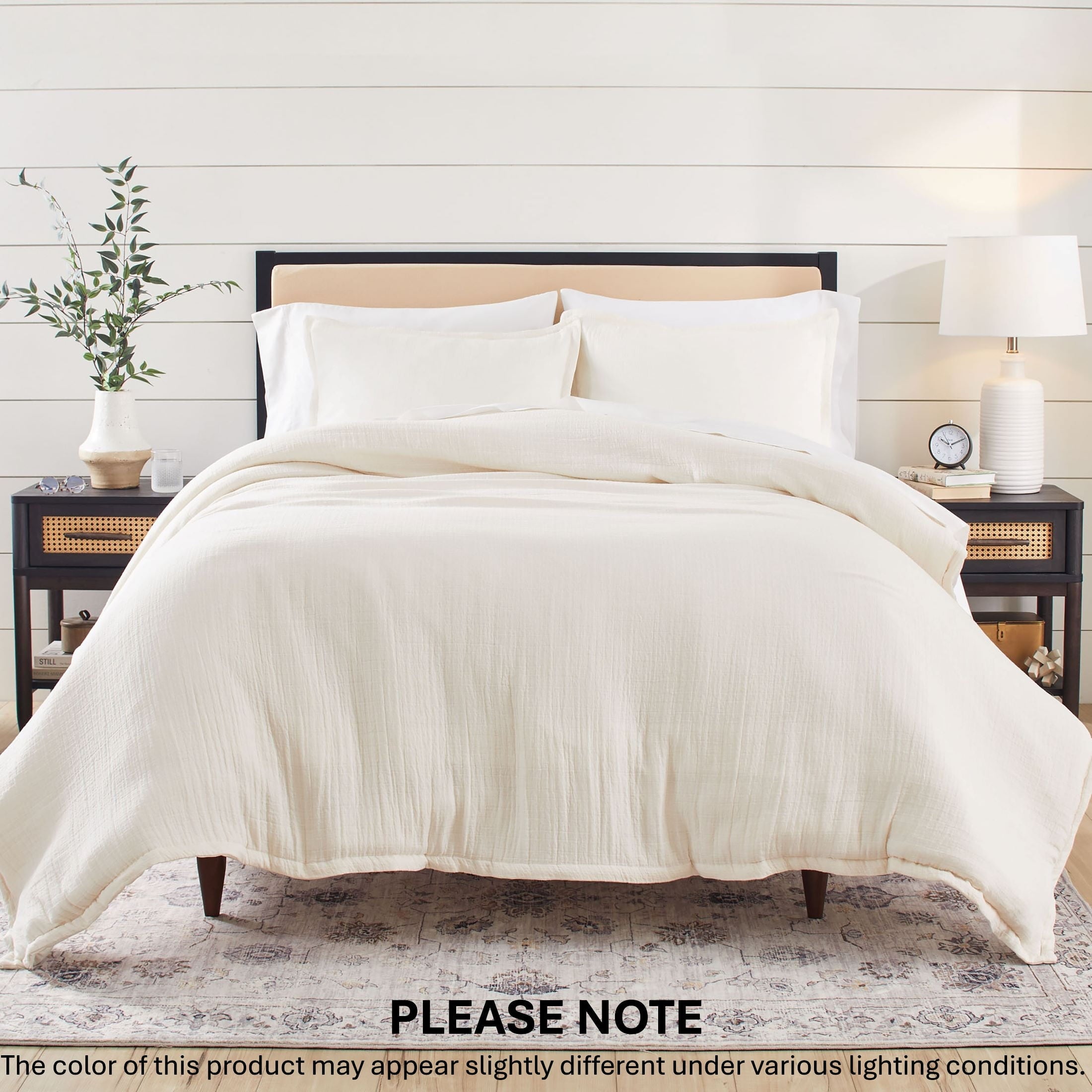 Heavyweight Warmth 3-Piece Cream Gauze Comforter Set, Adult Full/Queen - Cloud-Like Soft Lightweight Bed Comforter - Default Title