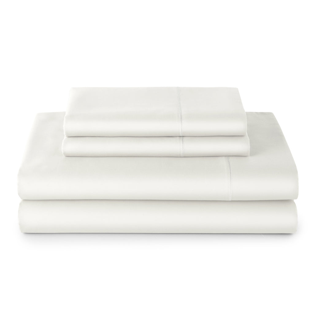 Premium Egyptian Cotton 4-Piece 400 Thread Count Vanilla Dream Performance Bed Sheet Set, King - Premium Ultra-Soft Pillowcase Pair for Sleeping - Default Title