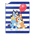 Reversible Sherpa Happy Hugs Kids Silk Touch Throw Blanket with Sherpa Reverse, 46 x 60 inches Blue – Soft Plush Fleece Throw Blanket - Luxury Knitted Decorative Throw Blanket with Fringes - Default Title
