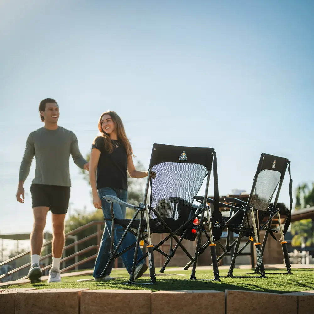 Patented Spring-Action BreezeRocker - Choice 504 - Patented Spring-Action Rocking Chair for Camping Detail