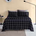 Cooling Sateen Full Bed Sheet Set, 4 Pieces Breathable & Super Soft, Easy Care Printed Microfiber with Deep Pocket & Envelope Closur... - Premium Ultra-Soft Pillowcase Pair for Sleeping - Default Title