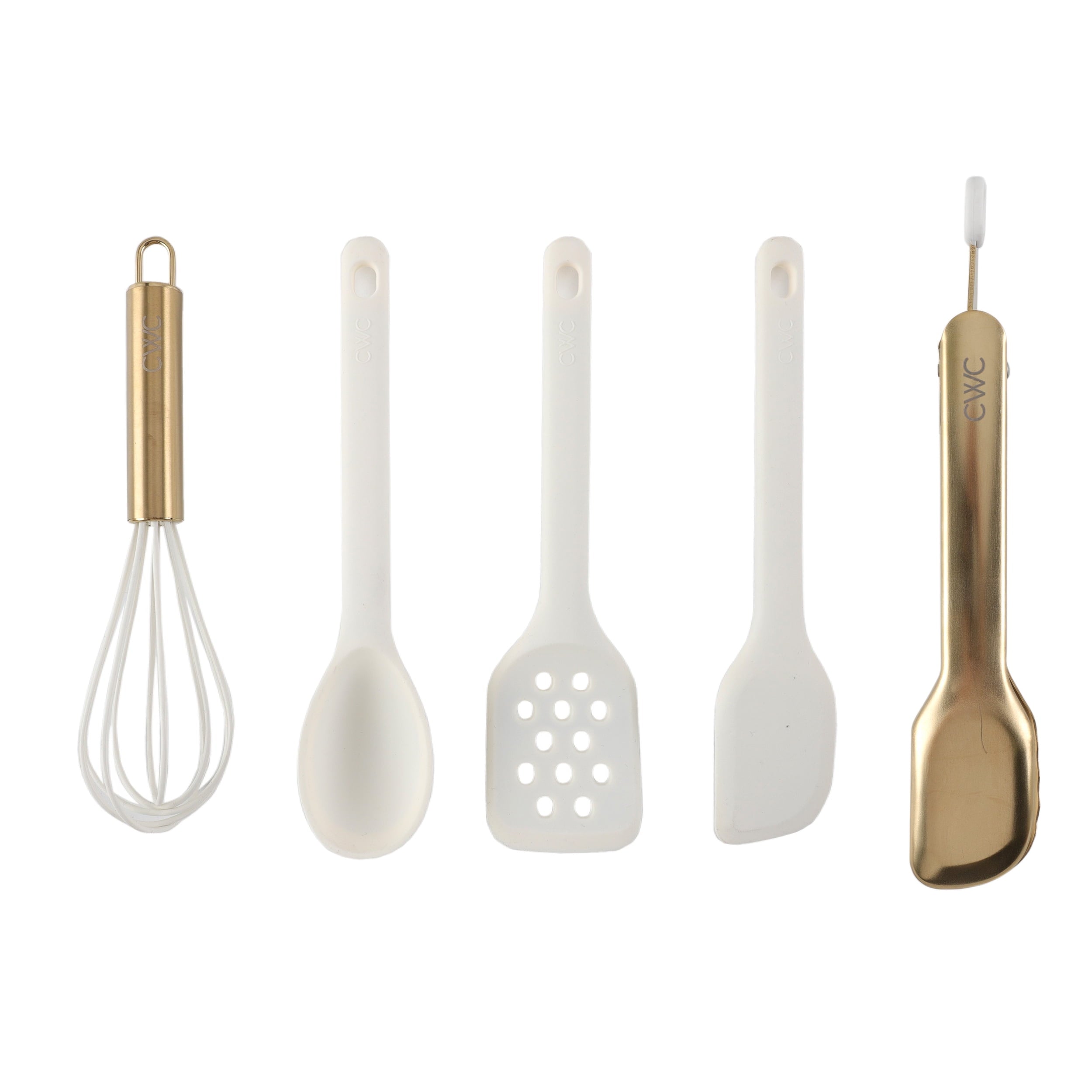 Heavy Duty 5-Piece Mini Silicone Utensil Set Durable & Nonstick Safe - Professional Kitchen Tool for Culinary Enthusiasts - Default Title