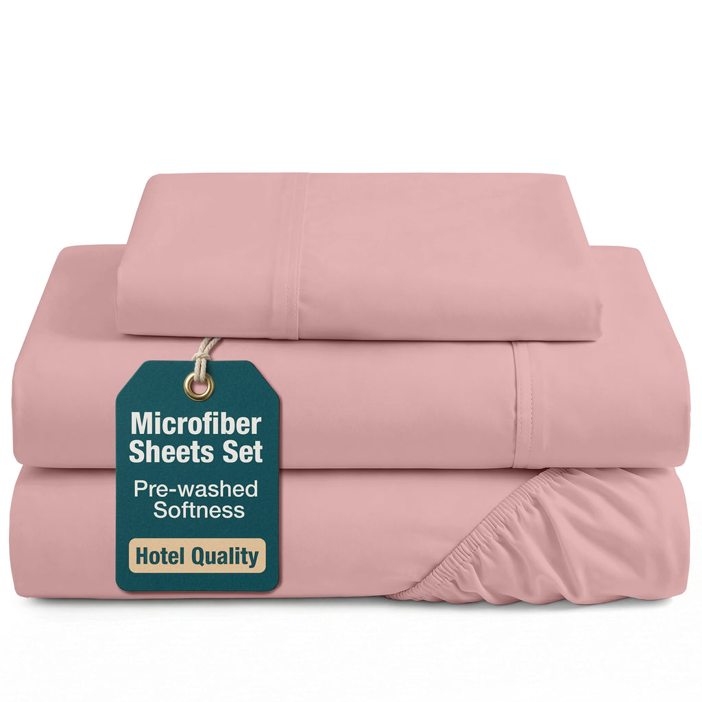 Ultra-Soft Twin Size Bed Sheets Set - Washed Ultra-Soft Microfiber Twin Bed Sheets - Extra Soft - 3 Piece Set - Bedding Sheets &... - Breathable Egyptian Cotton Flat & Fitted Sheets - Default Title