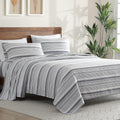 Cooling Sateen Home 3-Piece Twin Microfiber Classic Stripe Bed Sheet Set, Super Soft, Breathable Stripe Bedding with 16 inches Deep ... - Breathable Egyptian Cotton Flat & Fitted Sheets - Default Title
