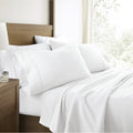 Ultra-Soft 100% Cotton Flannel Bed Sheets Set for Full Size Bedding in White - Cooling Hotel Quality Bedding Sheets and Pillowcases - Default Title