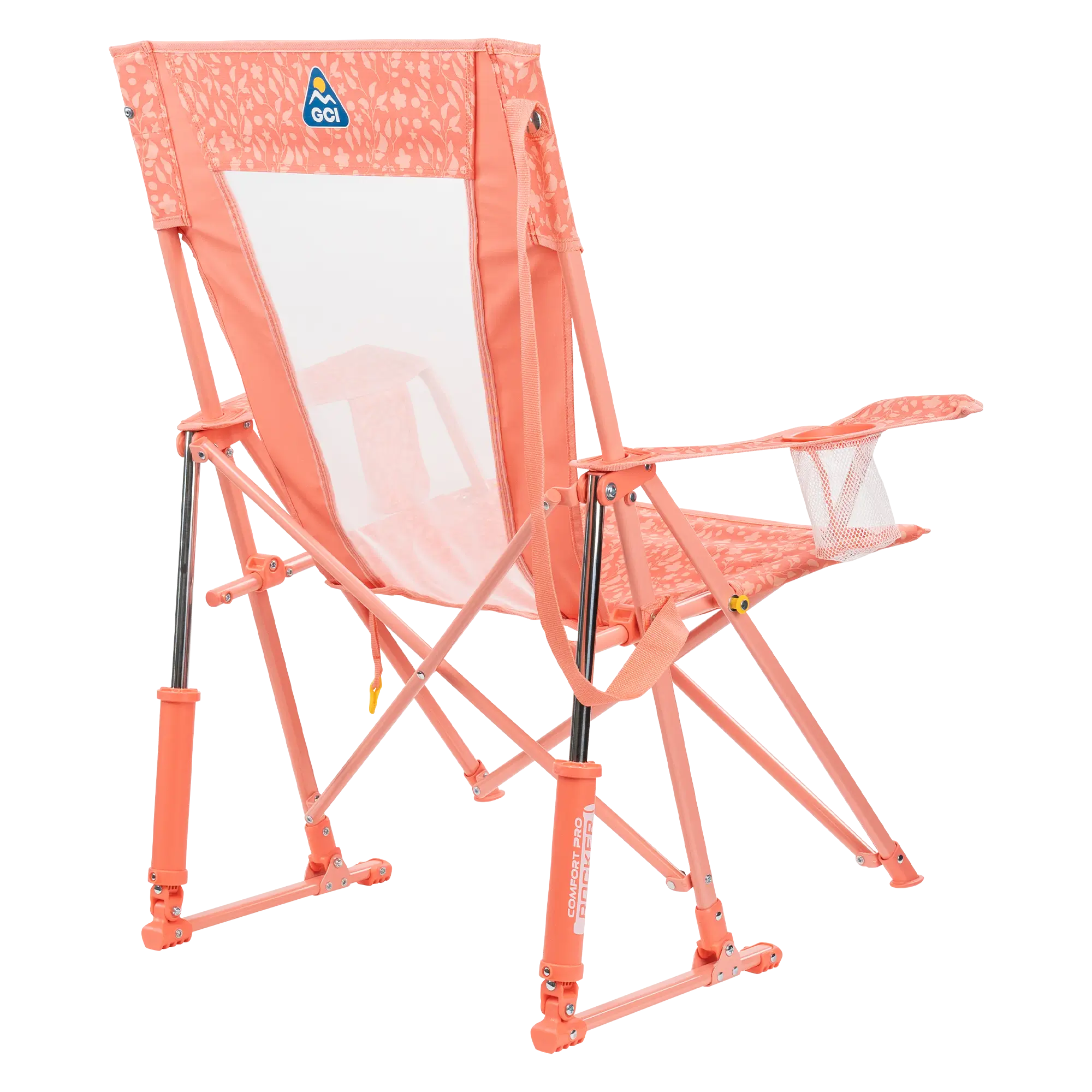 Patented Spring-Action Comfort Pro Rocker - Choice 375 - Freestyle Rocker Portable Outdoor Folding Chair Detail