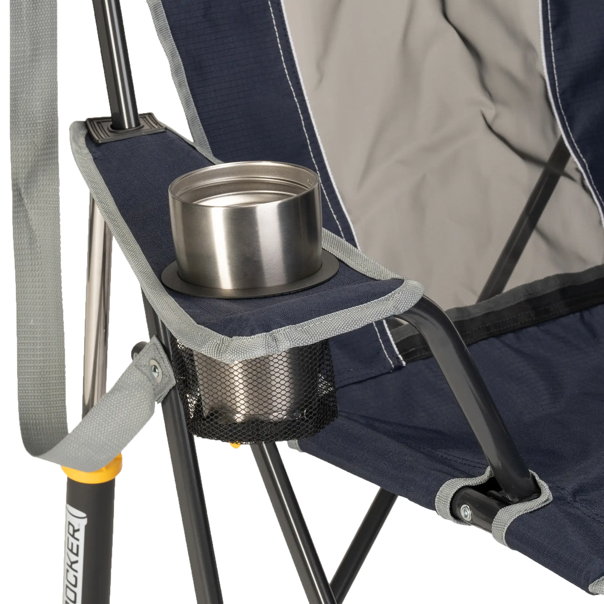 Patented Spring-Action Comfort Pro Rocker - Choice 375 - Freestyle Rocker Portable Outdoor Folding Chair Detail