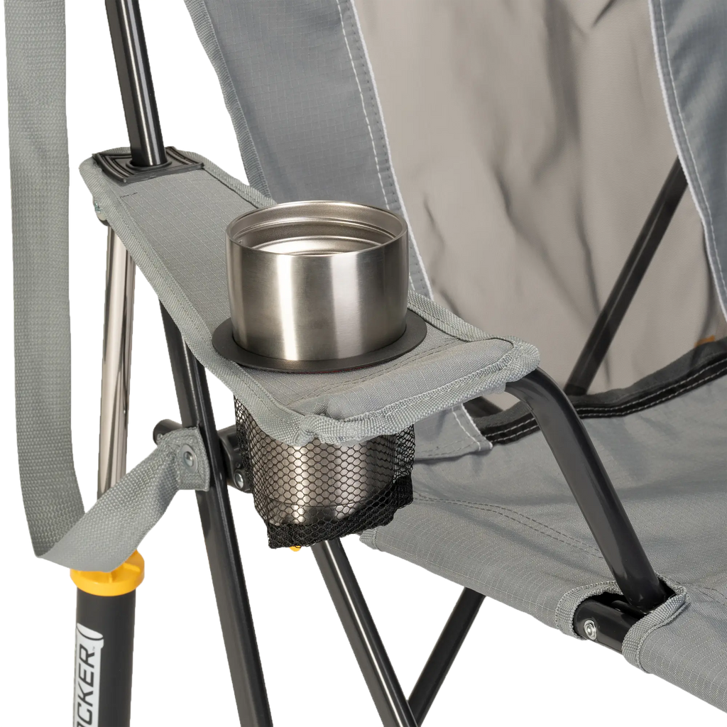 Patented Spring-Action Comfort Pro Rocker - Choice 375 - Freestyle Rocker Portable Outdoor Folding Chair Detail