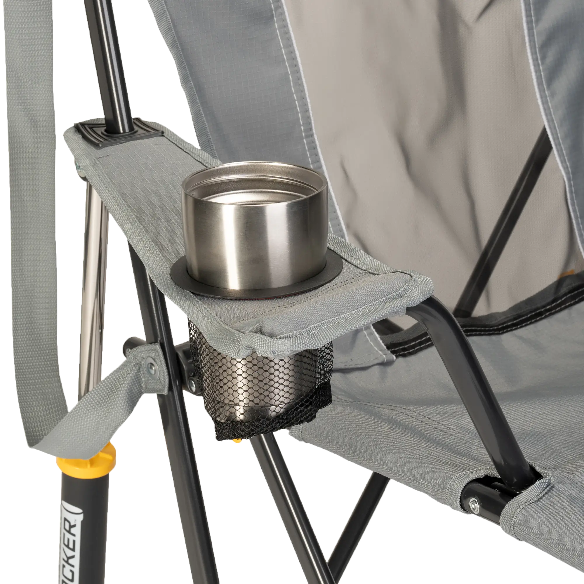Patented Spring-Action Comfort Pro Rocker - Choice 375 - Freestyle Rocker Portable Outdoor Folding Chair Detail