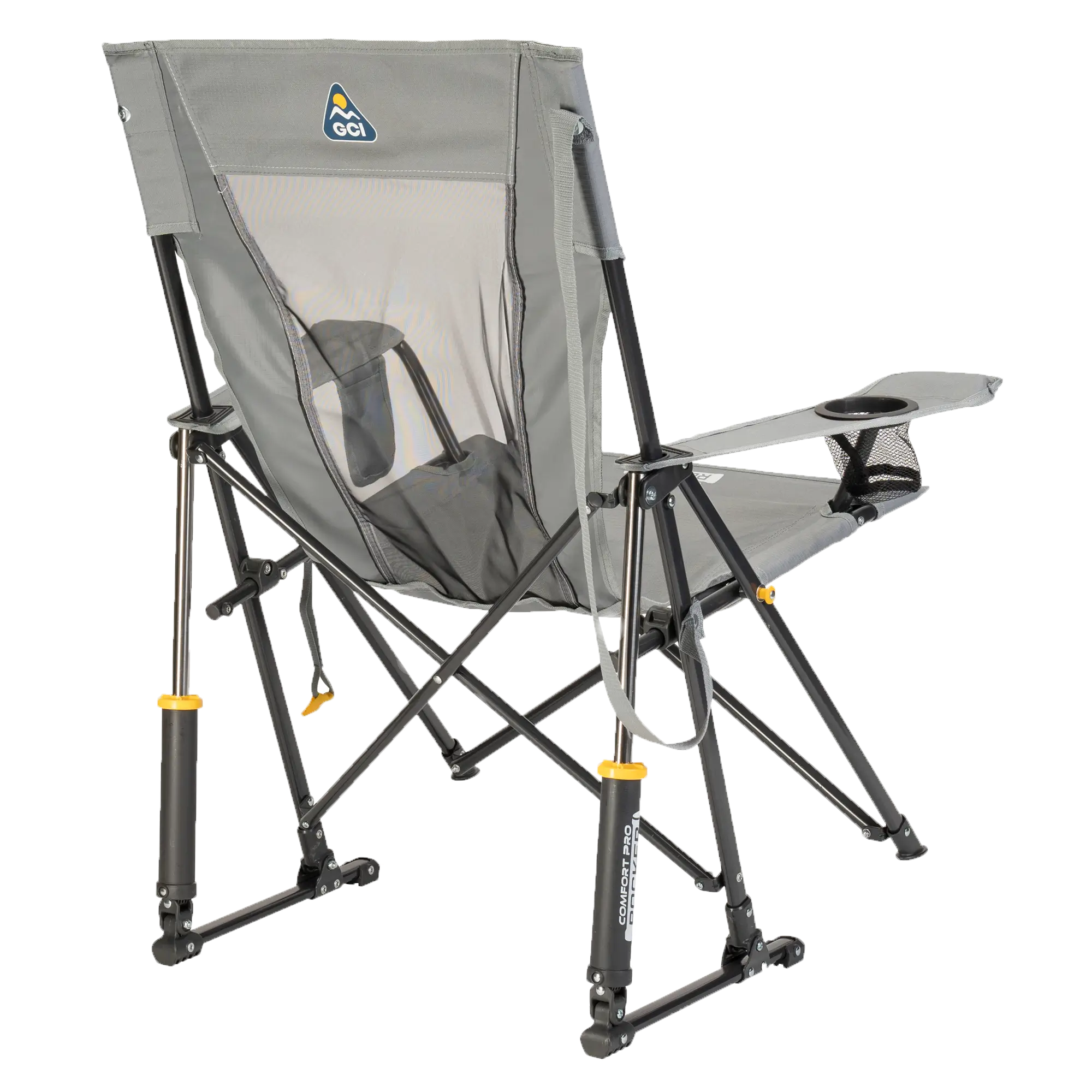 Patented Spring-Action Comfort Pro Rocker - Choice 375 - Freestyle Rocker Portable Outdoor Folding Chair Detail