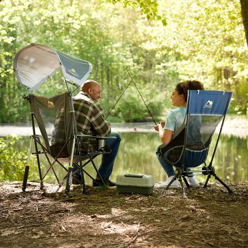 Luxury Camp ComPack Rocker - Choice 980 - RoadTrip Rocker Smooth Motion Camp Chair Detail