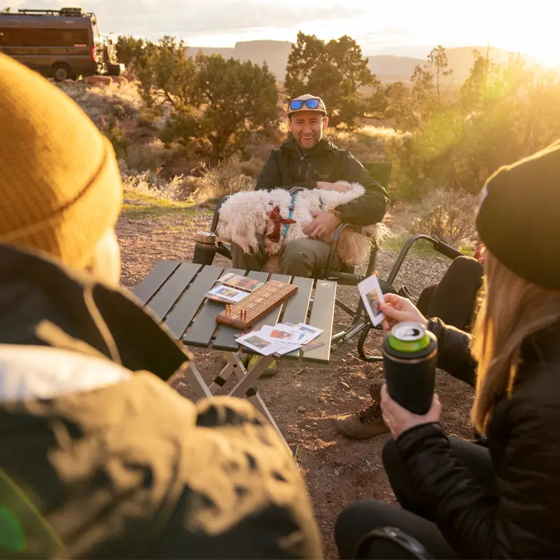 Slim-Fold Compact Camp Table 20 - Choice 513 - Portable Camping Table with Heat-Resistant Countertop Detail