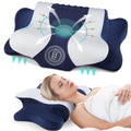 Hotel Collection Cervical Neck Pillow for Pain Relief Sleeping, Memory Foam Pillow Neck Pillow Bed Pillow with Pillowcase for Side Bac... - Decorative Throw Pillow Cushion for Sofa & Bed - Default Title