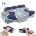 Fluffy Shredded Cooling Bed Pillow for Neck & Shoulder Pain Relief, Cervical Support Comfort Pillow for Side Back Stomach Sleeper, Er... - Ergonomic Memory Foam Pillow for Neck Pain Support - Default Title