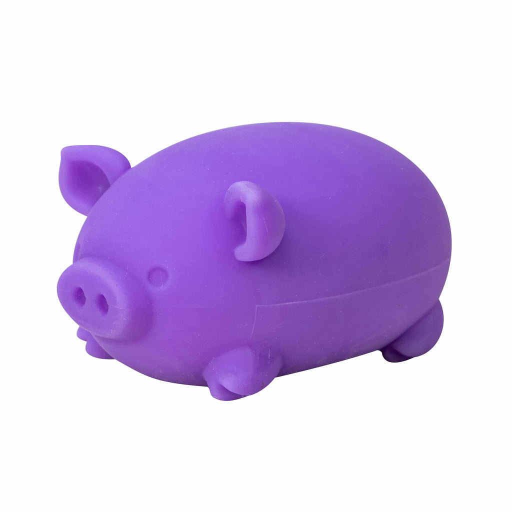 Fun Fidget Monster NeeDoh Dig’ It Pig | Select Velvet Canopy - Purrfect Cat Squishy Character Stress Toy Detail
