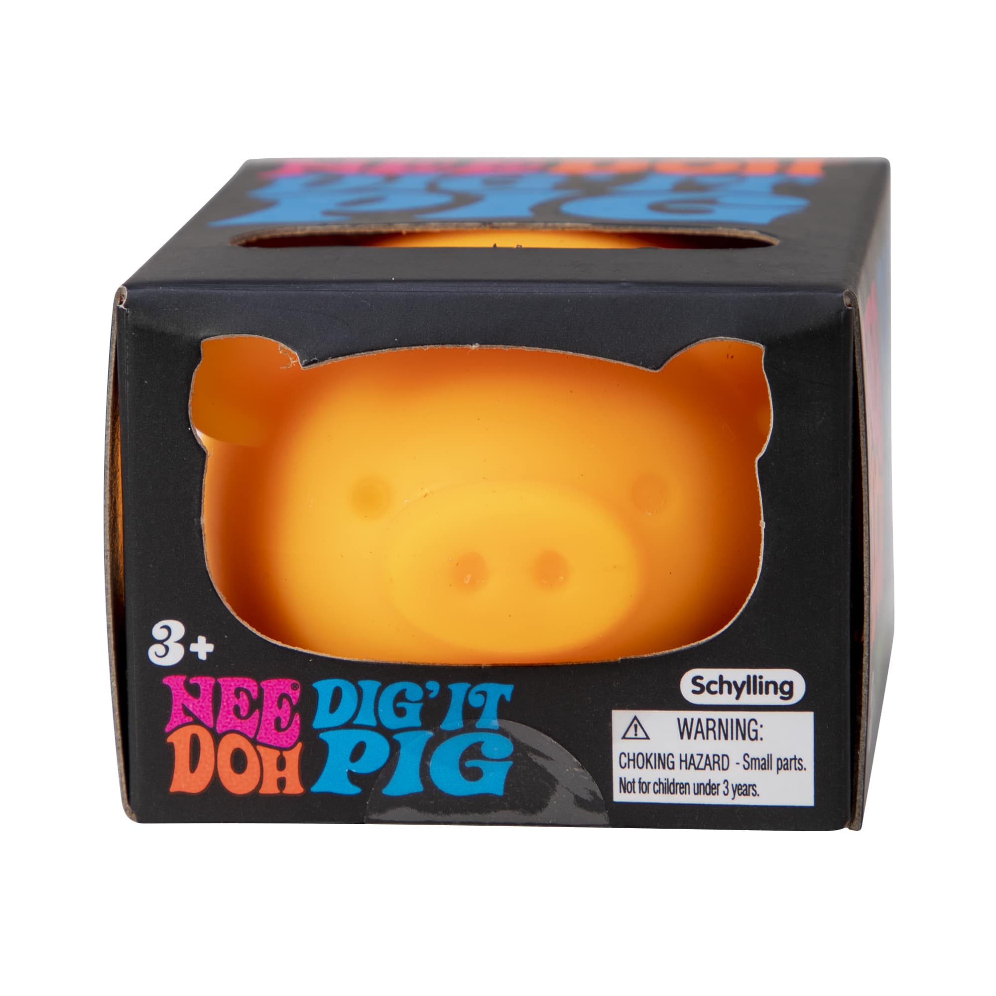 Fun Fidget Monster NeeDoh Dig’ It Pig | Select Velvet Canopy - Purrfect Cat Squishy Character Stress Toy Detail