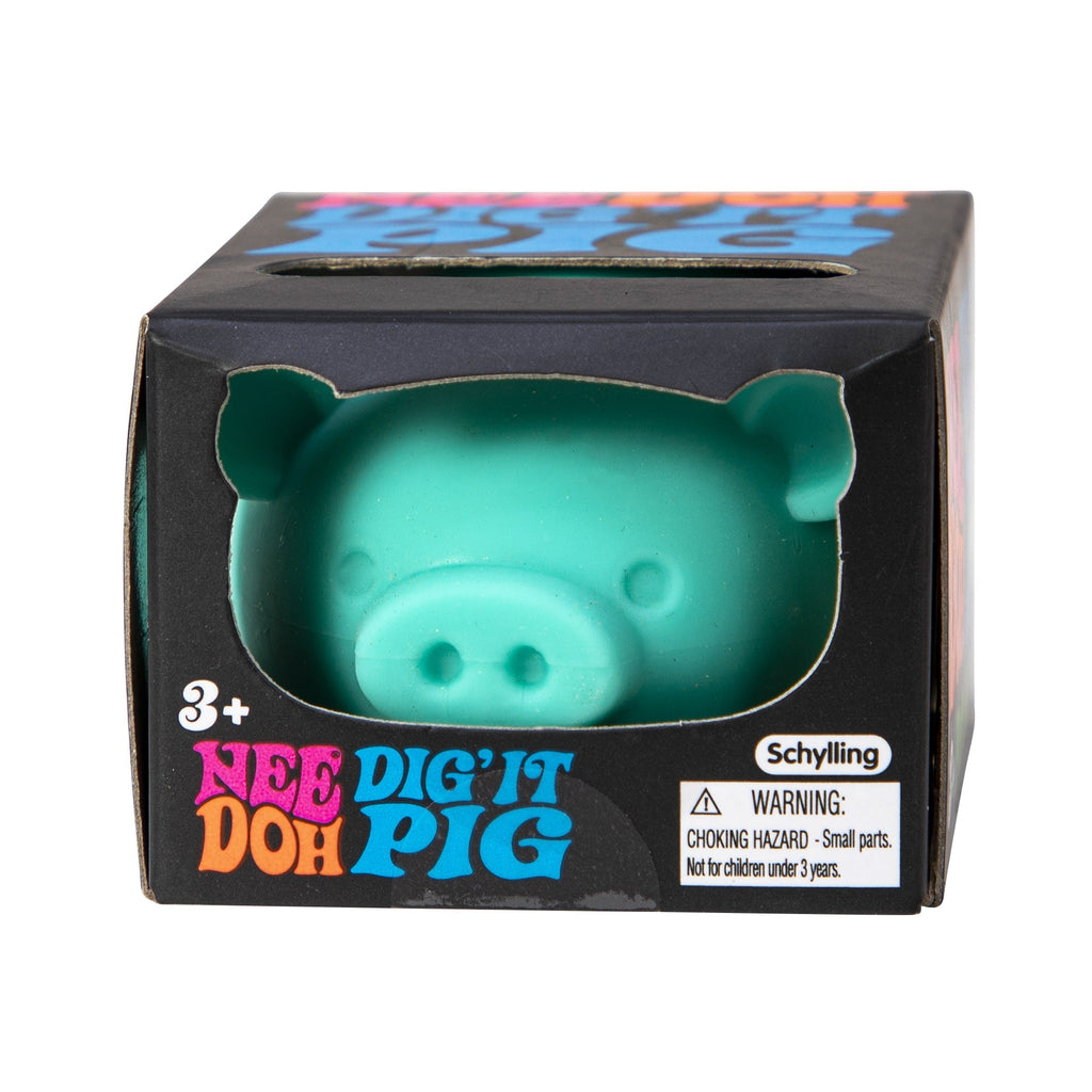 Fun Fidget Monster NeeDoh Dig’ It Pig | Select Velvet Canopy - Purrfect Cat Squishy Character Stress Toy Detail